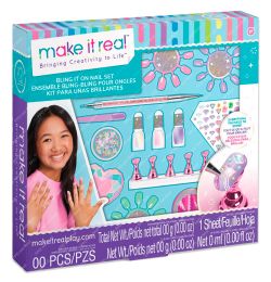 MAKE IT REAL - ENSEMBLE DE DÉCORATION D'ONGLES BLING IT ON! (0225)
